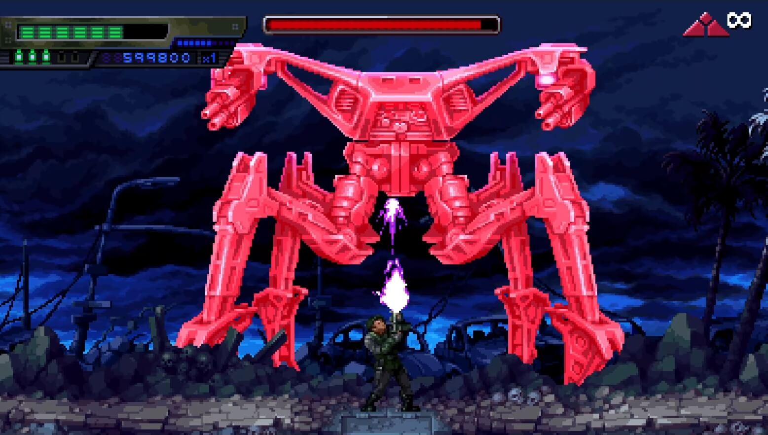 Terminator 2D No Fate - геймплей игры Windows